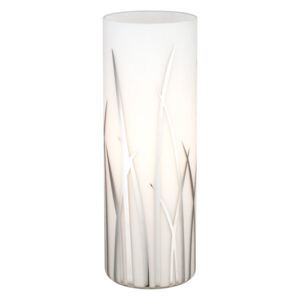 Lampka stołowa RIVATO 1 Eglo styl nowoczesny szkło lakierowane biały chrom 92743|30 dni na zwrot|Darmowa wysyłka od 150 zł|rabaty w koszyku