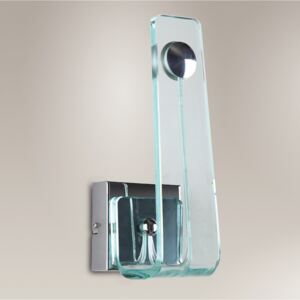 Kinkiet LED NEVADA Maxlight styl nowoczesny szkło metal srebrny chrom przeźroczysty 5040W|30 dni na zwrot|Darmowa wysyłka od 150 zł|rabaty w koszyku