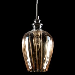 Lampa wisząca Pirita B Italux styl nowoczesny metal szkło chrom herbaciany MDM2286/1B|30 dni na zwrot|Darmowa wysyłka od 150 zł