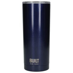 Stalowy kubek termiczny z izolacją próżniową BUILT, granatowy, 600 ml