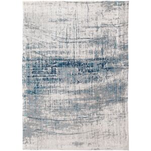 Niebiesko biały dywan nowoczesny - bronx azurit 8421 230*330