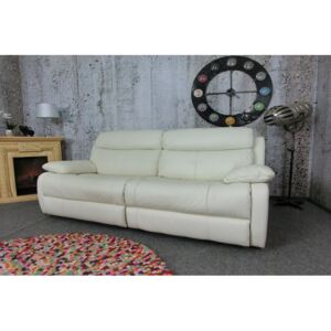 (3017) Sofa skórzana ADELE 3-osobowa regulowana elektrycznie