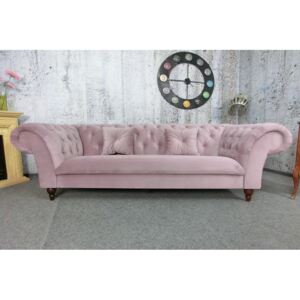 (2840) VIVIENNE Chesterfield luksusowa stara różowa sofa