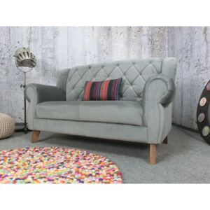 (2640) LIVIN ARUBA elegancka sofa szara aksamitna 175cm