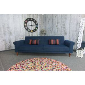 (2682) Sofa rozkładana GINA Balcab Home niebieska