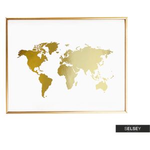 Selsey Plakat Mapa Świata