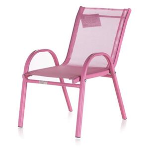 Happy Green krzesło ogrodowe do układania w stos NIKKI różowe