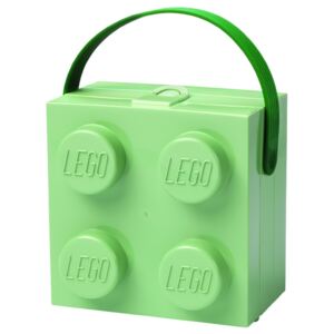 LEGO pudełko śniadaniowe z uchwytem, zielone