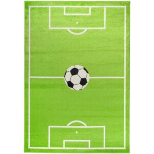 Dywan CARPETFORYOU Light Collection Football, zielony, 80x150 cm