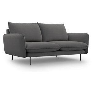 Ciemnoszara sofa Cosmopolitan Design Vienna, szer. 160 cm