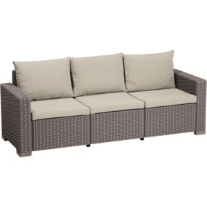 Sofa ogrodowa CALIFORNIA 3-osobowa - cappuccino