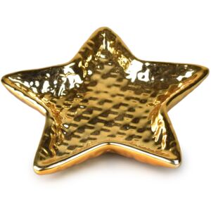 Ceramiczny talerz dekoracyjny Gwiazda, 13 cm