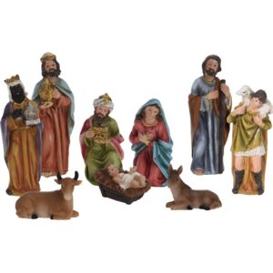 Dekoracja świąteczna Stajenka, 9 figurek