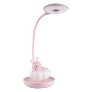 Polux LED Ściemnialna dětská stolní lampička RABBIT LED/2,5W/230V różowy SA1358