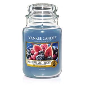 Świeca Yankee Candle Mulberry & Fig Delight, duży słoik (623g)