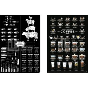 Plakaty 38 Ways To Make a Perfect Coffee i Kitchen First Aid Kit 2 szt