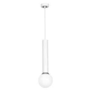 Lampa wisząca MILAGRO Auris, biała, 60 W, 120x12 cm