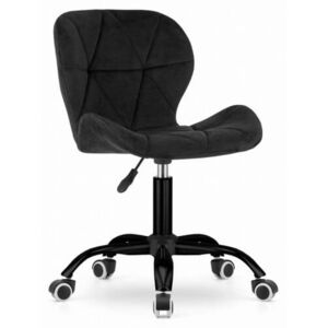 Czarne krzesło obrotowe NOTO 3673 / welur