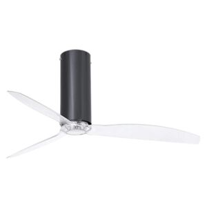 FARO Barcelona FARO 32035 - Wentylator sufitowy TUBE FAN czarny/przeźroczysty FA32035