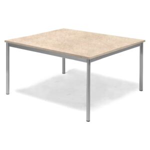 Stół SONITUS, 1200x1200x600 mm, linoleum, beżowy