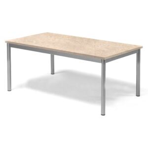 Stół SONITUS, 1200x700x500 mm, linoleum, beżowy