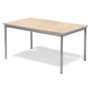 Stół SONITUS, 1200x800x600 mm, linoleum, beżowy