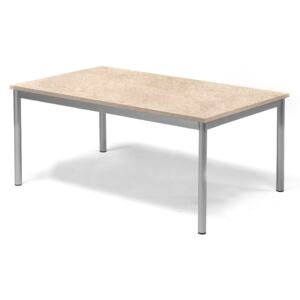 Stół SONITUS, 1200x800x500 mm, linoleum, beżowy