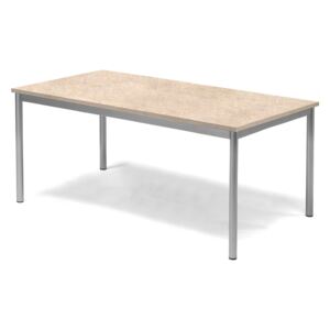 Stół SONITUS, 1400x800x600 mm, linoleum beżowy
