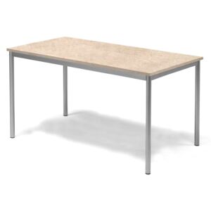 Stół SONITUS, 1400x800x720 mm, linoleum, beżowy