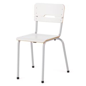 Krzesło Scientia, niskie, biały, wysokość: 460 mm