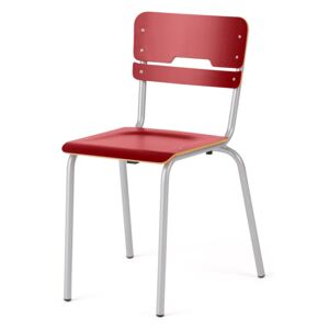 Krzesło Scientia, niskie, czerwony, wysokość: 460 mm