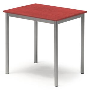 Stół PAX, 700x600x720 mm, linoleum, czerwony