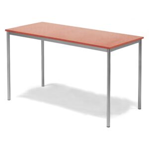 Stół SONITUS, 1600x800x900 mm, linoleum, czerwony