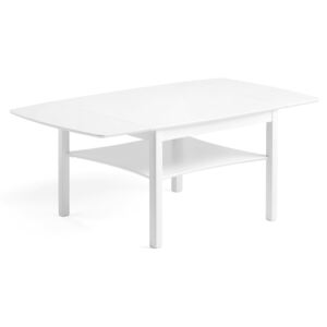 Składany stolik kawowy MARATHON, 1350x800 mm, biały