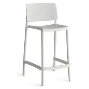 Krzesło barowe RIO, siedzisko 650 mm, biały