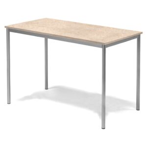 #e- Table Sonitus 1400x800h.900 mm. Frame silver, tabletop beige linoleum