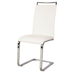 SELSEY Krzesło tapicerowane Tovena białe