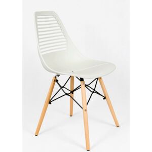 Krzesło ELIOR Nimmi, białe, 85x46x43 cm