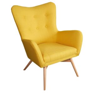 Fotel nowoczesny do salonu PRIMO / nogi drewniane