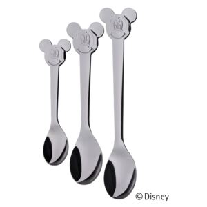 Komplet 3 dziecięcych łyżeczek ze stali nierdzewnej Cromargan® Mickey Mouse