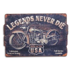 Dekoracyjna tablica "Legends never die"