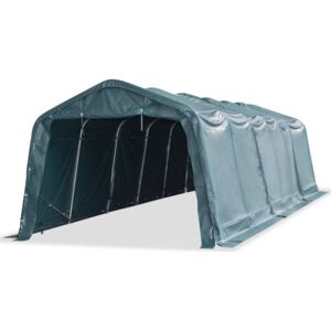 Przenośny namiot dla bydła, PVC, 3,3 x 9,6 m, ciemno-zielony