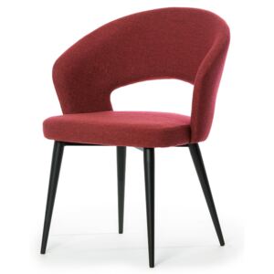 Krzesło tapicerowane Marciano w kolorze czerwonym