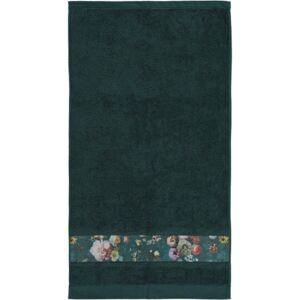 Ręcznik Fleur ciemnozielony 60 x 110 cm