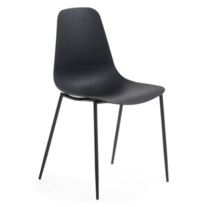 Czarne krzesło La Forma Wassu