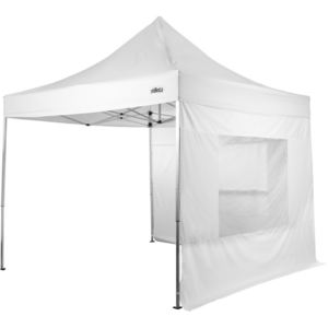 Namiot ogroowy Stylista nóżkowy 3x3 m + 2 ściany boczne - kolor biały
