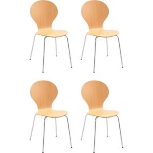 Zestaw 4 krzeseł w minimalistycznym, ponadczasowym designie