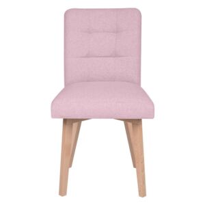 Różowe krzesło Micadoni Home Lucio