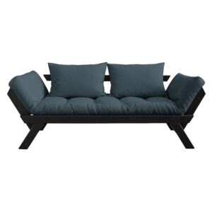 Sofa rozkładana z niebieskozielonym pokryciem Karup Design Bebop Black/Petroleum