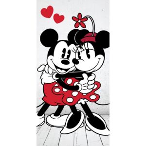 Jerry Fabrics Ręcznik Mickey i Minnie in love 02, 70 x 140 cm